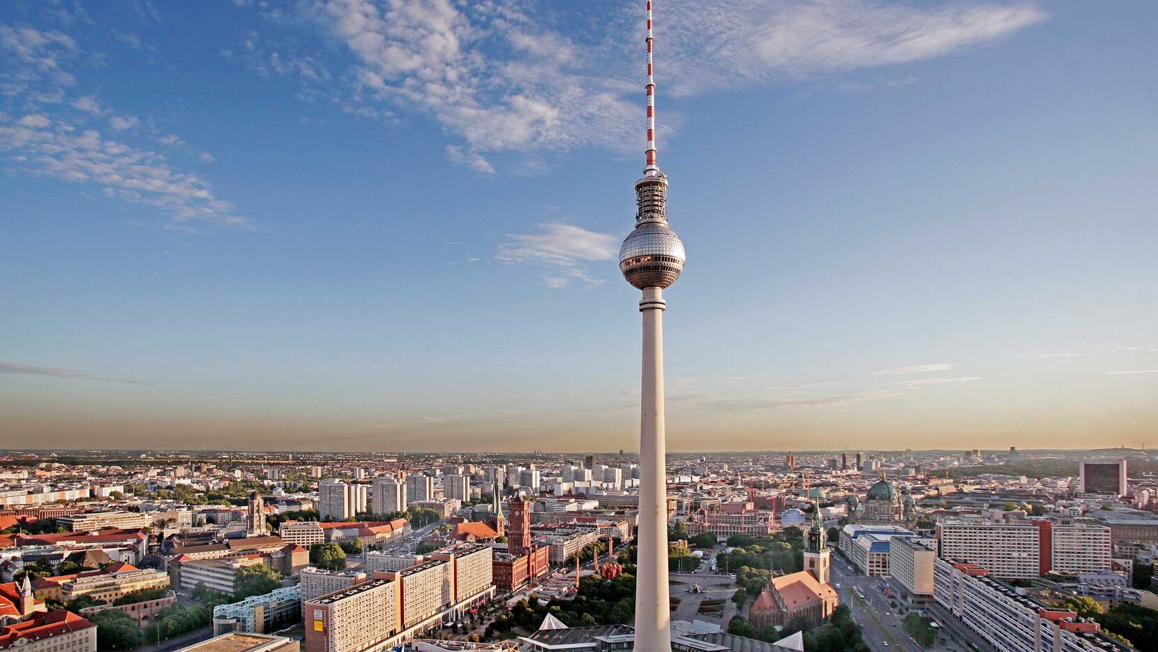 Blick auf Fernsehturm und Alexanderplatz, Brain City Berlin