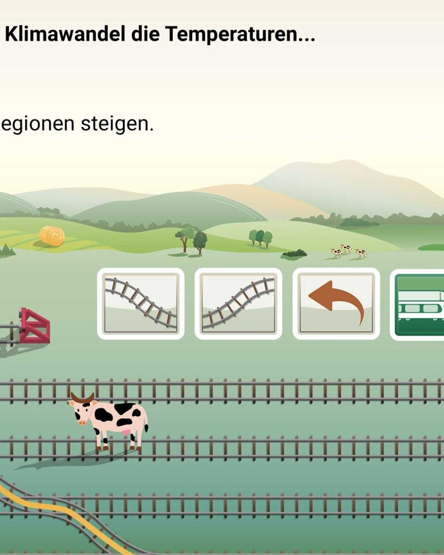 Fragen zum Klimawandel aus der APP "Train 4 Science", Brain City Berlin