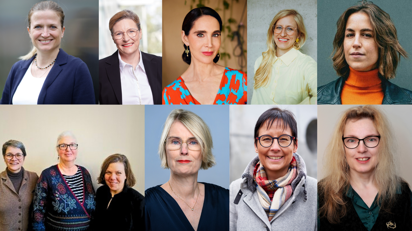 v.l.n.r.: © GSCN / Arne Sattler © Jenny Evers © GABO © Linda Böse © Charlot van Heeswijk © LakoF Geschäftsstelle © KHSB © Anne Barth ©SPB_Pedro Bacerra