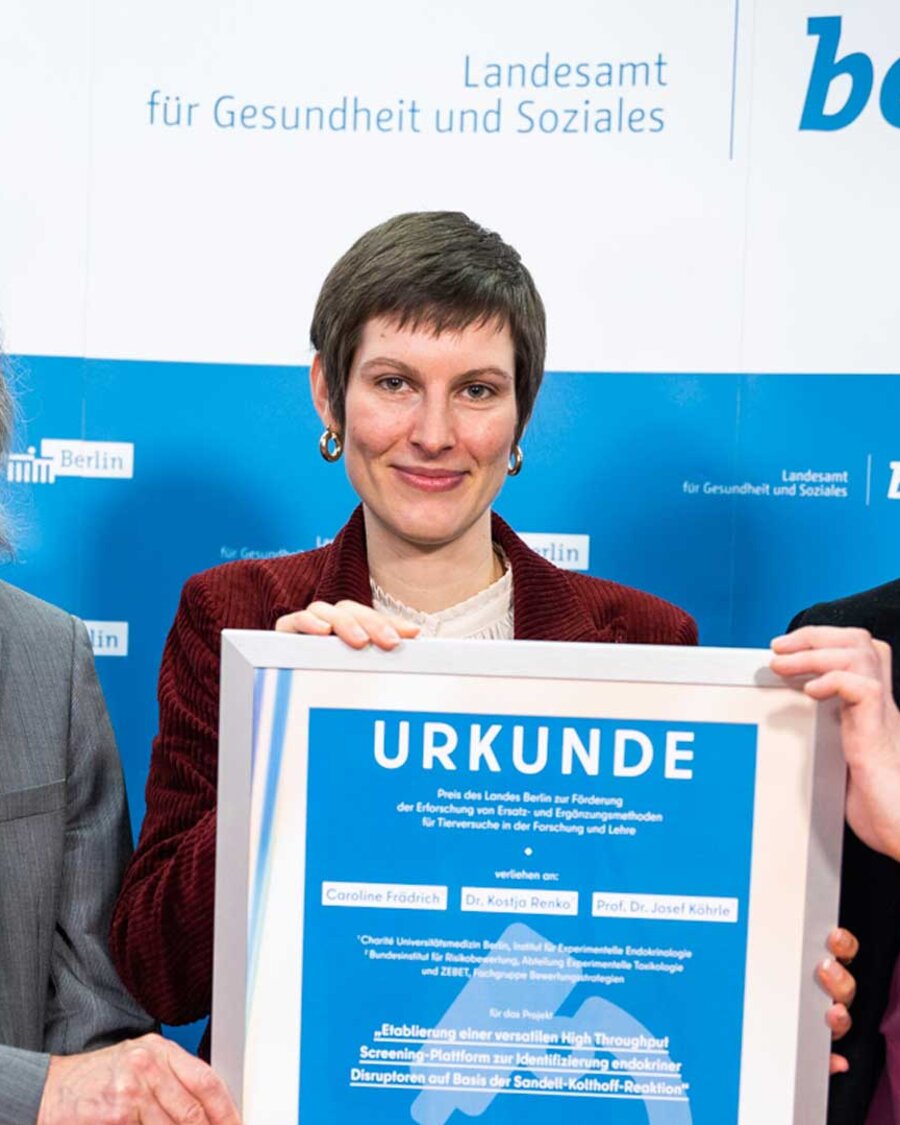 Dr. Kostja Renko/Bundesinstitut für Risikobewertung, Caroline Frädrich/Charité–Universitätsmedizin Berlin, Prof. Dr. Josef Köhrle/Charité–Universitätsmedizin Berlin