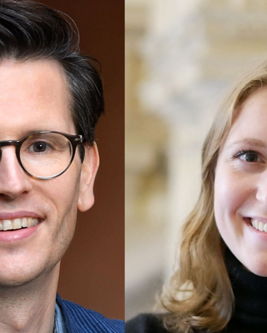 Porträts von Swen Hutter und Gesine Höltmann