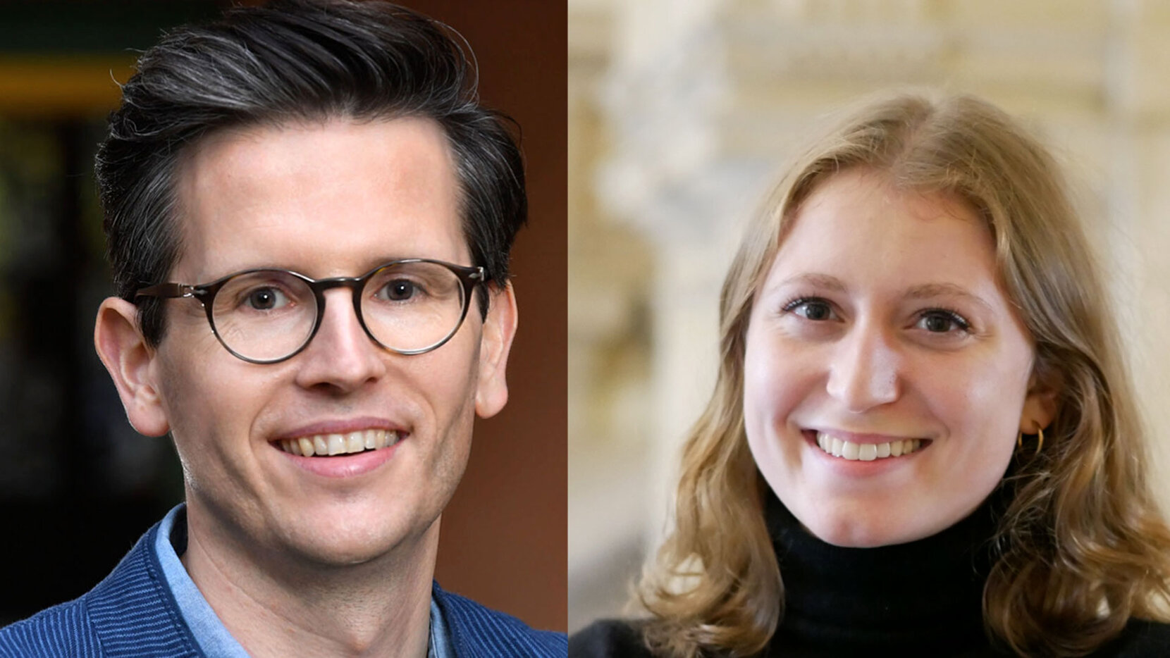 Porträts von Swen Hutter und Gesine Höltmann